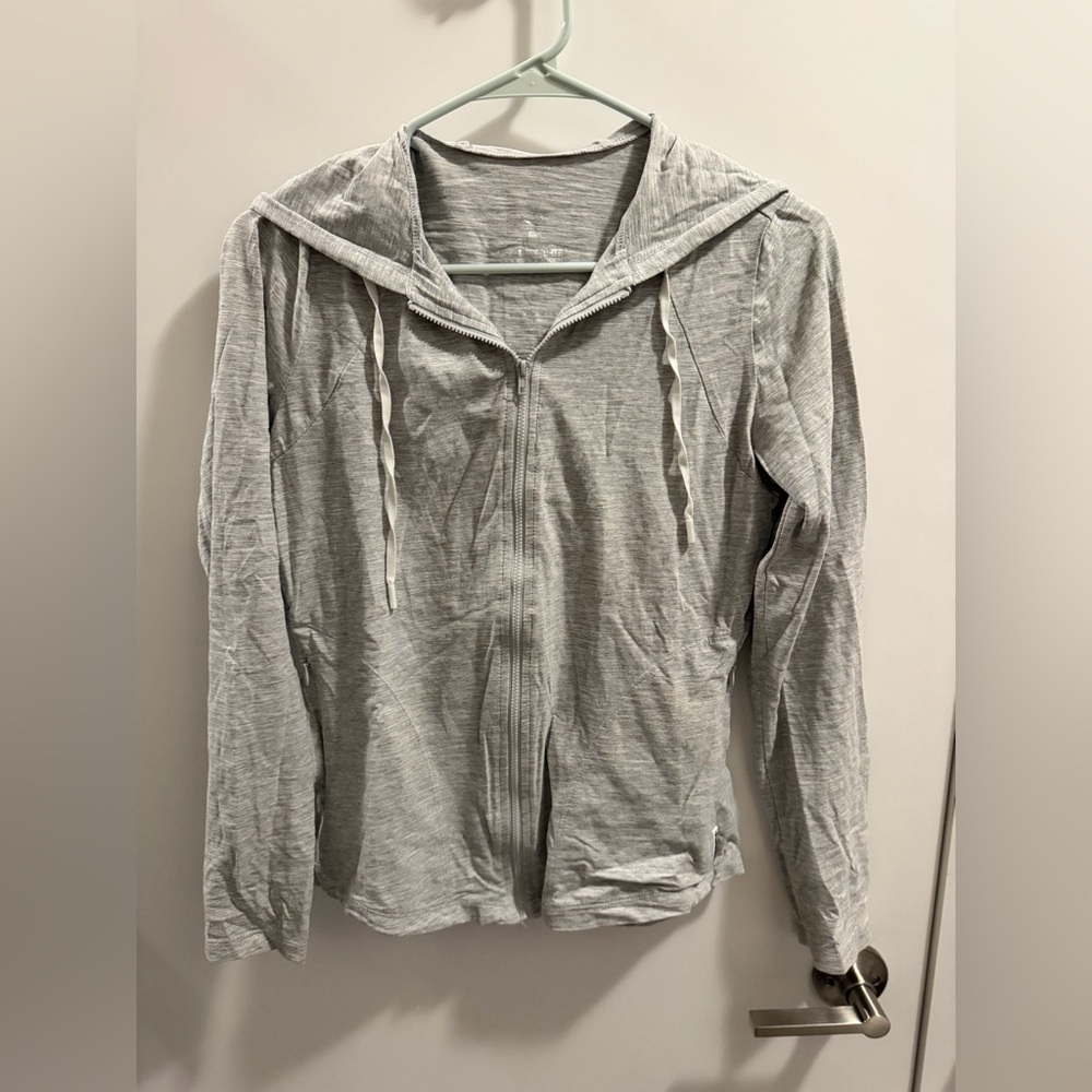 Tunaskin Gray Zip-Up Hoodie